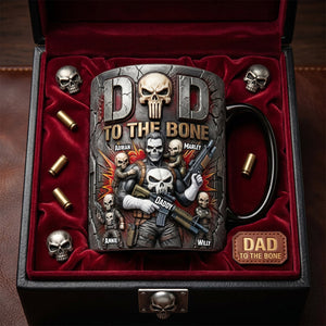 Skull Dad Magic Coffee Mug - Personalized Gifts For Dad 01hudh130526