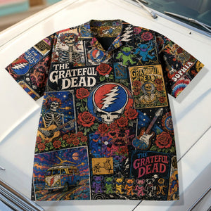 Grateful Dead Psychedelic Eclectic Melody Hawaiian Shirt - Personalized Gifts For Rock Lovers 03qhqn030726