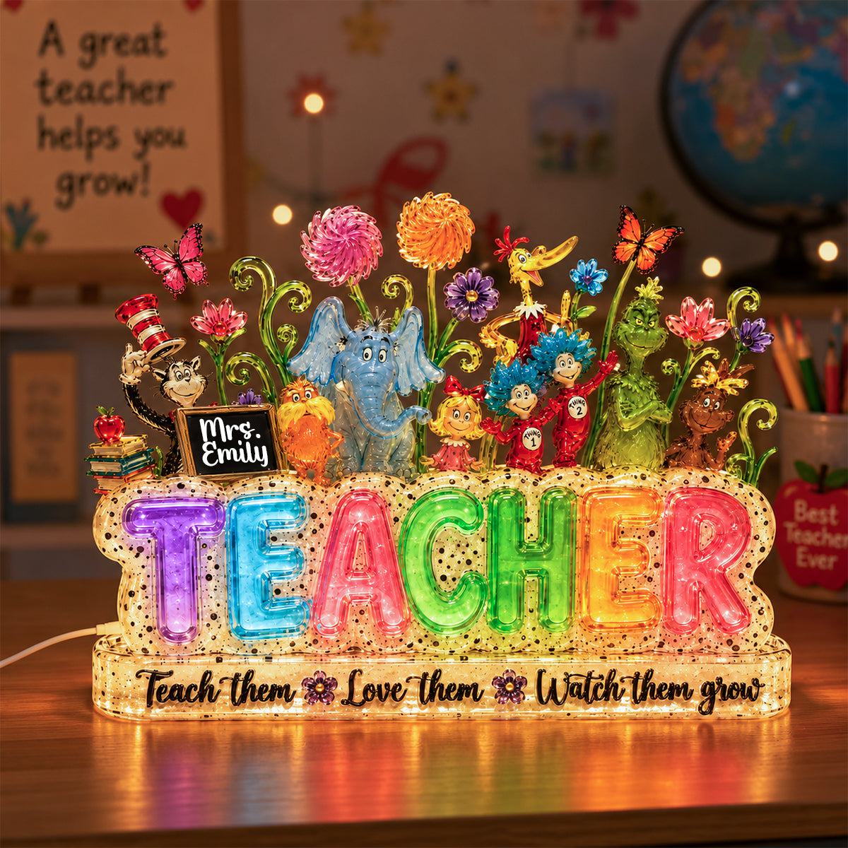 Appreciation Acrylic Light Box Personalized Gifts For Teacher 02PADH220726