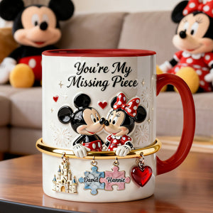 You’re My Missing Piece Couple Mug - Personlized Gift For Couples 03NAMG291225