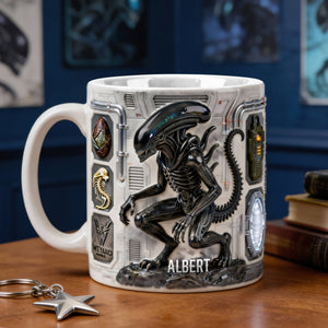 Sci-fi Creature Mug - Personalized Gifts For Him 02naqn301225