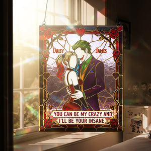 Mischievous Couple Suncatcher Ornament - Personalized Gifts For Couple 04kita011225
