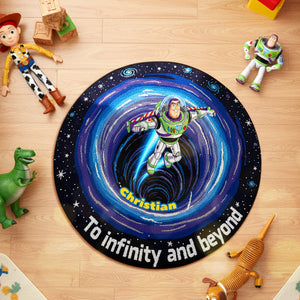 Space Cartoon Round Mat - Personalized Gifts For Fans Quilted Round Mat 05KIMG071025