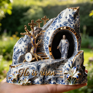 Sacred Jesus Christ Resurrection Plaque, Easter Gifts For Christians 02qhdt070326