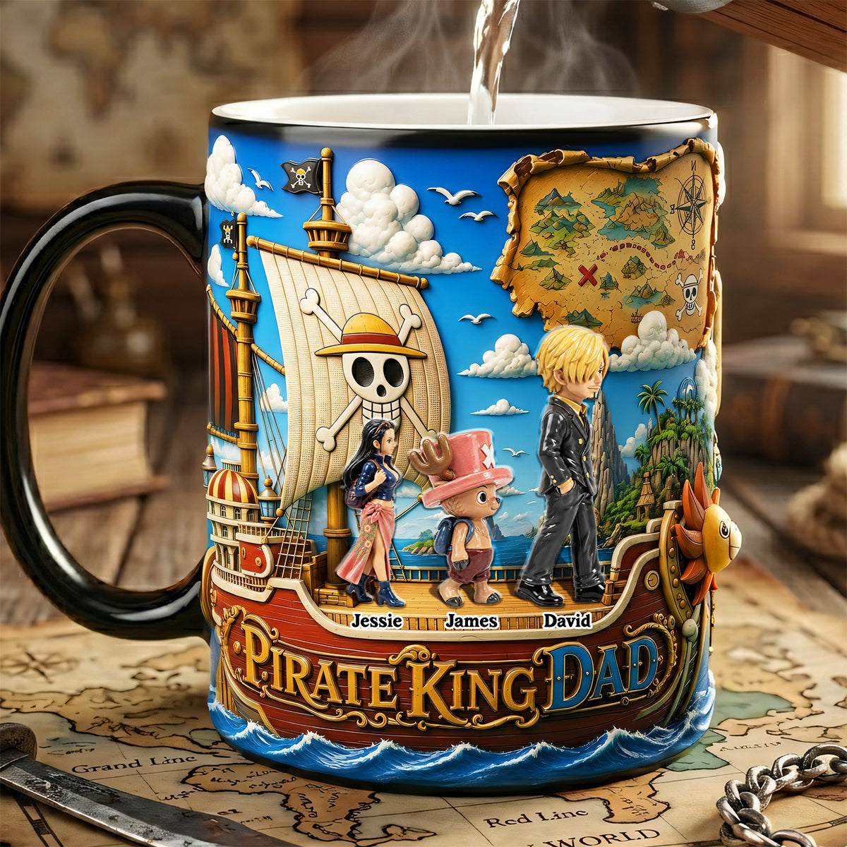 Daddy Adventure Crew Magic Coffee Mug - Personalized Gifts For Father's Day 02tota110526