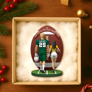 American Football Couple Personalized Gifts For Him Christmas Ornament 02natn030925