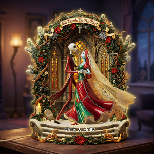 Gothic Dancing Couple Acrylic Light Box, Personalized Gifts For Couple 03pata031125