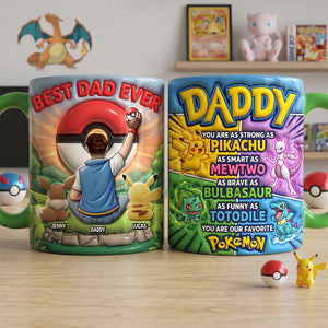 Adventure Dad And Kids Accent Mug - Personalized Gifts For Dads 04natn120526