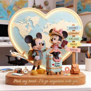 Wherever With You Acrylic Plaque - Personalized Gifts For Couples 05PATN100226-Homacus