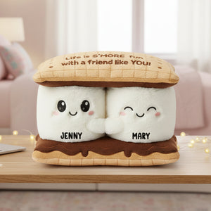 Marshmallow Besties Personalized Gifts For Friends Pillow 04natn201125