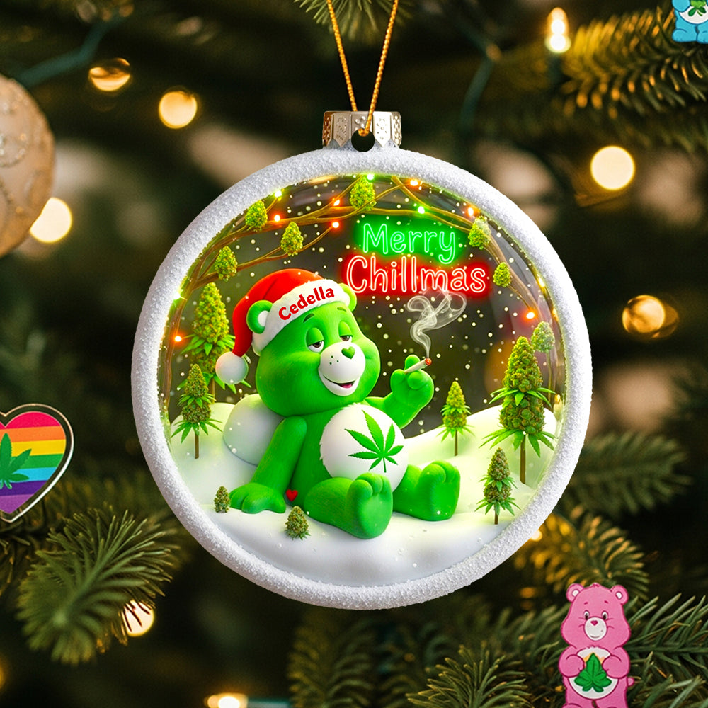 Merry Chillmas Ornament Personalized Gifts For Smokers 02TODT150825