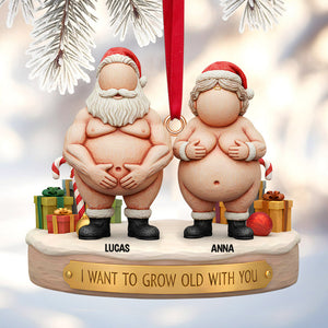 Funny Old Couple Christmas Ornament Personalized Gifts 06ohtn211125