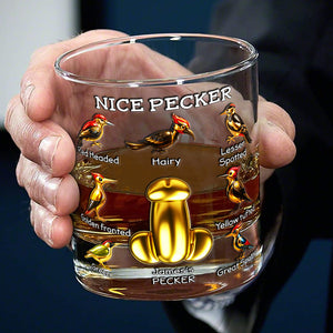 Naughty Bit Round Glass - Personalized Gifts For Him 02NALU251125