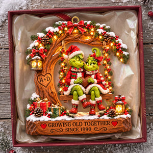 Growing Old Together Christmas Ornament - Personalized Gifts For Couple 01TYTA071026