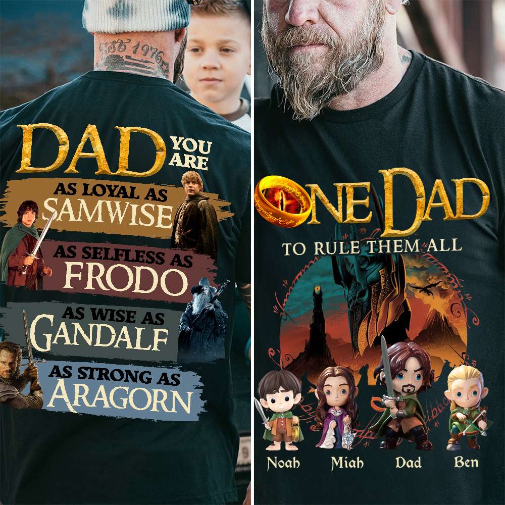 The One Dad Shirt Personalized Gifts For Dad 02HUDT050525-Homacus