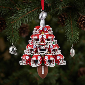 Helmet Christmas Acrylic Ornament - Personalized Gifts For Sport Lovers 02hulu210826