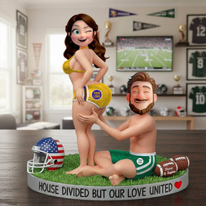 Sport Couple Love United Acrylic Plaque - Personalized Gifts For Couple 04hutn130126