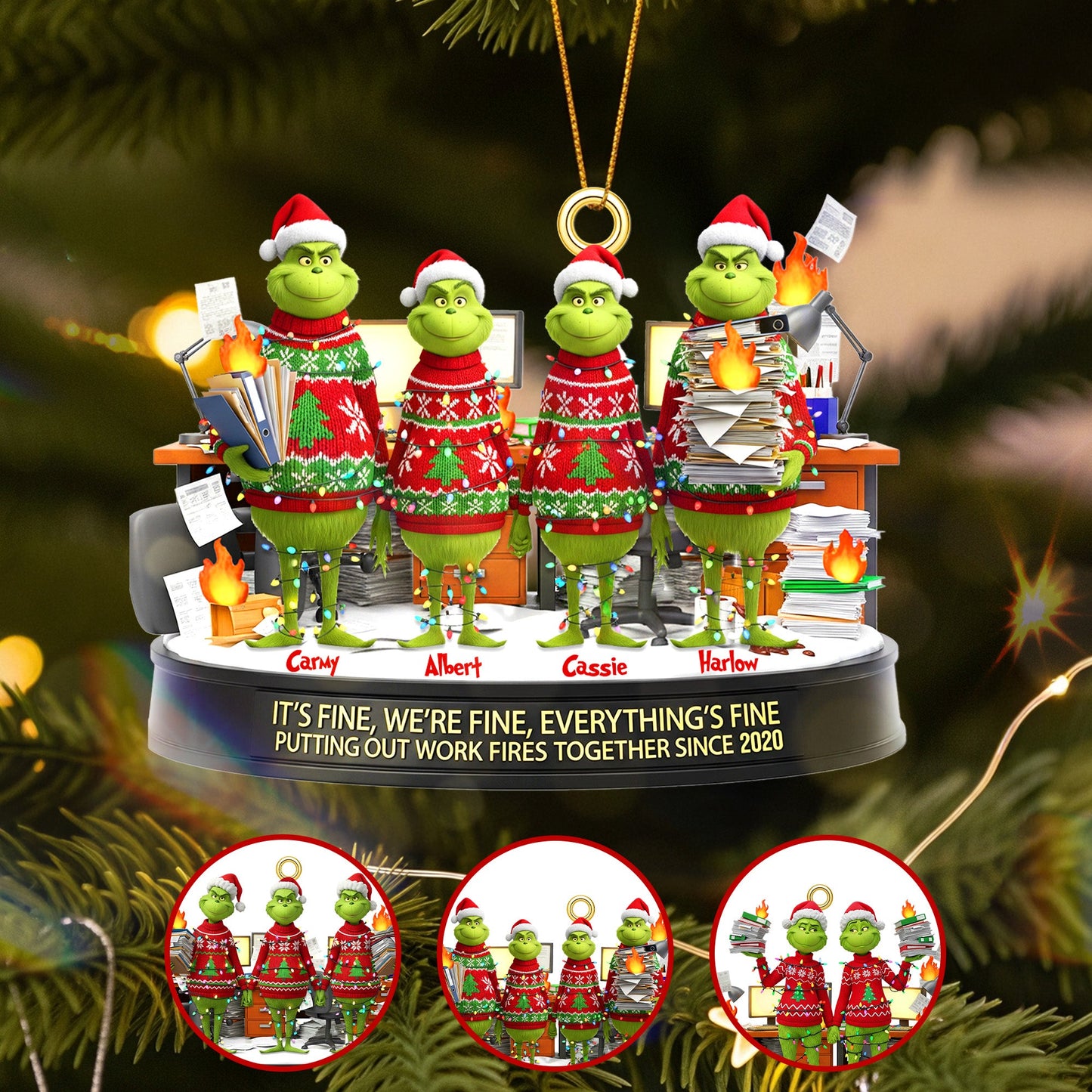 Personalized Gifts For Christmas, Coworker Acrylic Ornament 03namg180925-Homacus