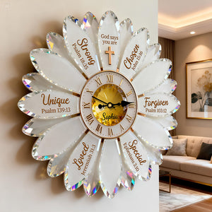 Christian Faith Acrylic Hanging Wall Clock – Personalized Gifts For Christian 06nadt251225