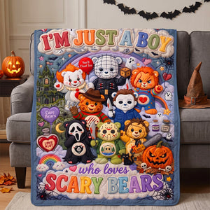 Cute Creepy Halloween Blanket - Personalized Gifts For Halloween 03patn120826