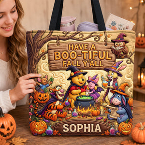 Magical Woodland Friends Tote Bag - Personalized Gifts 01padh290726