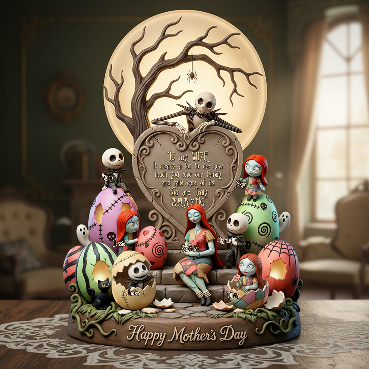 Gothic Family Easter Acrylic Plaque - Personalized Gifts For Mother's Day 02PATA130326