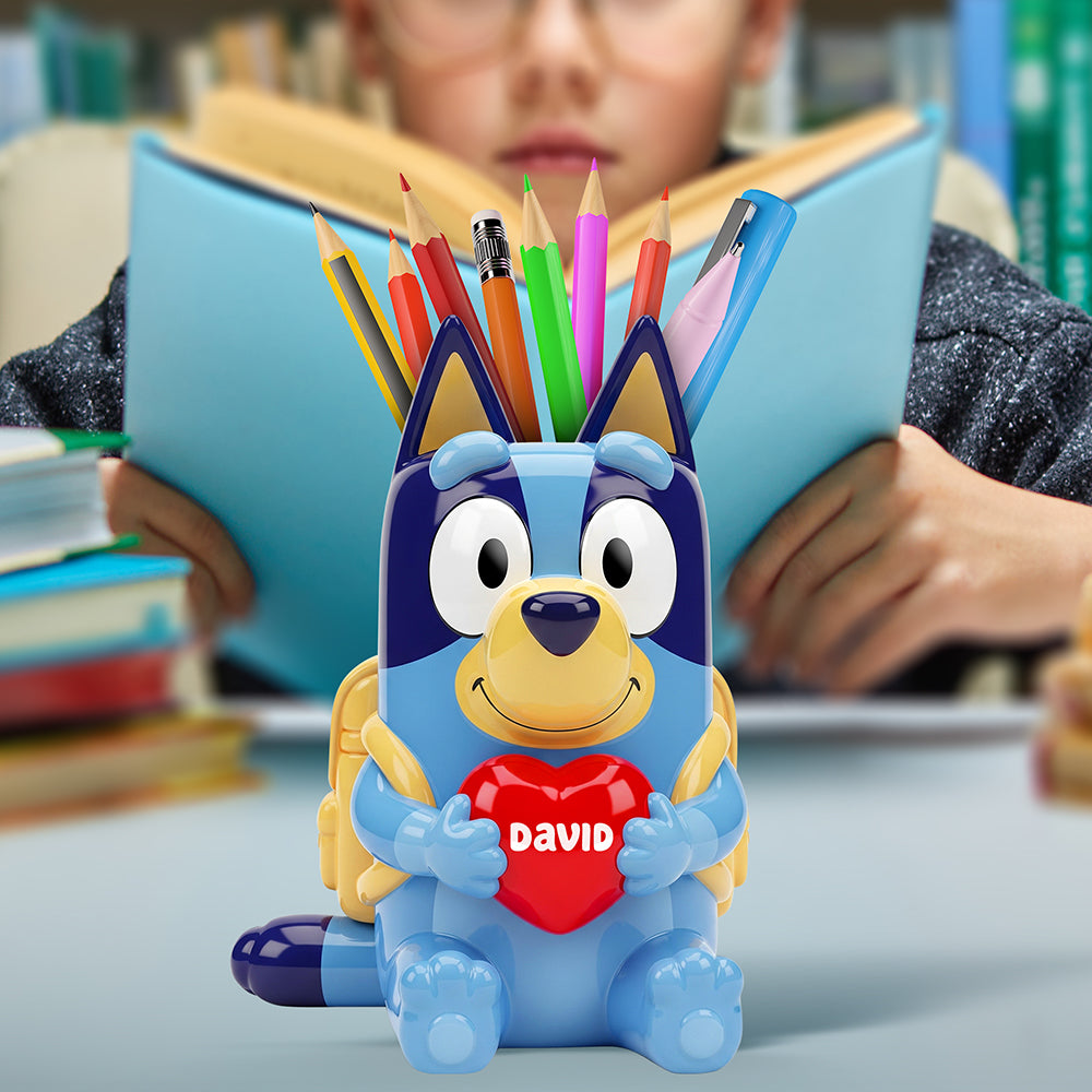 Back To School Wooden Pen Holder - Personalized Gifts For Kids 02naqn240725