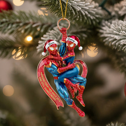 Amazing Couple Hanging Together Ornament, Personalized Gifts For Couple 06qhdt240925