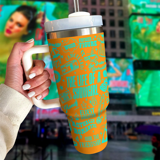 Quirky Graphic Tumbler 40oz Tumbler - Colorful Gifts For Fans 01HYQN230825