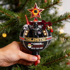 Empire Celebrates The Holidays Tree Topper - Personalized Christmas Gifts For Family 04hadt190826