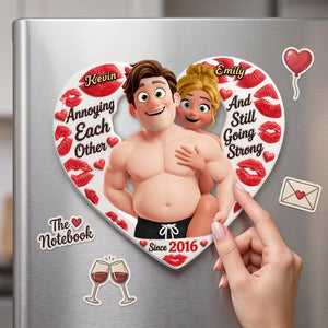 Sweet & Naughty Acrylic Fridge Magnet - Personalized Gifts For Couple 03HUTA210726