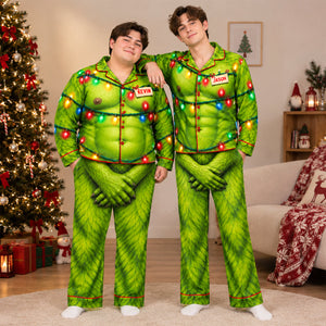 Mischievous Couple Pajama - Personalized Christmas Gifts For Couple 04hadh300926