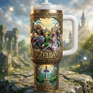 Legendary Adventure 40th Anniversary Tumbler With Handle - Personalized Gifts 02nalu060426