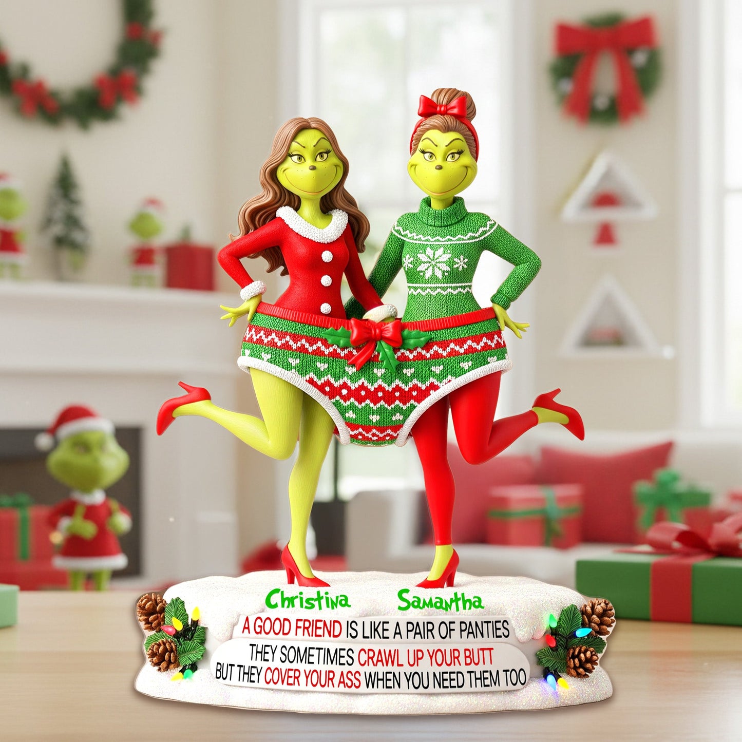 Personalized Gifts For Christmas, Best Friend Acrylic Plaque 02hymg240925