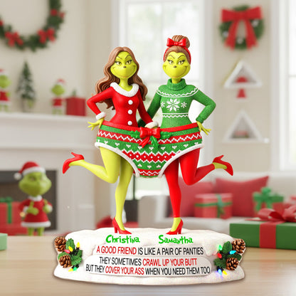 Personalized Gifts For Christmas, Best Friend Acrylic Plaque 02hymg240925