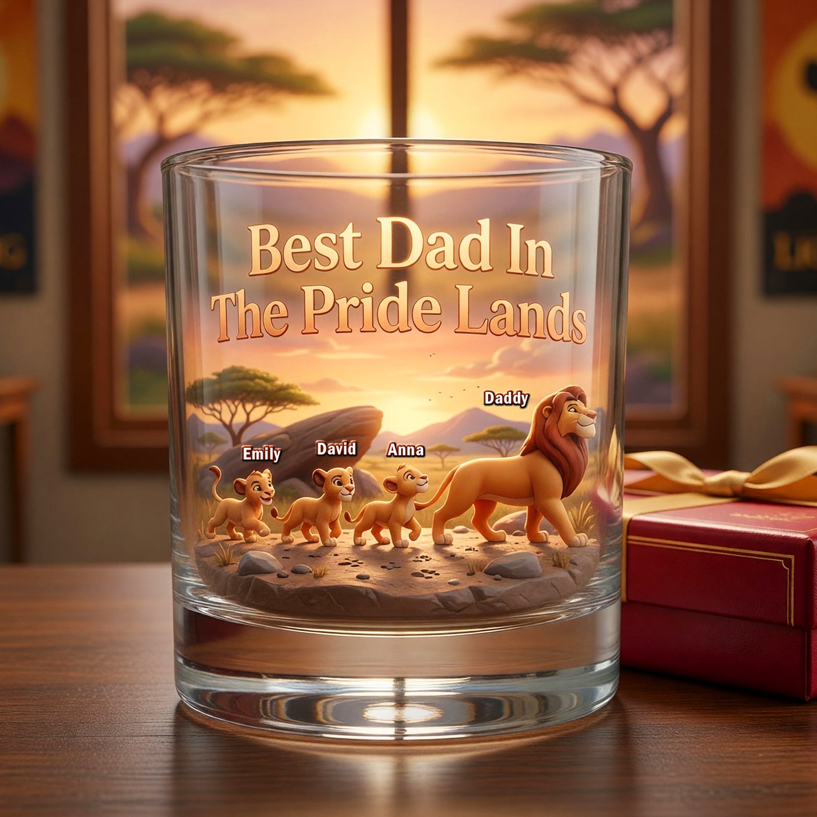 The Best Dad Personalized Glass Mug - Personalized Gifts For Dad 03NAQN290426