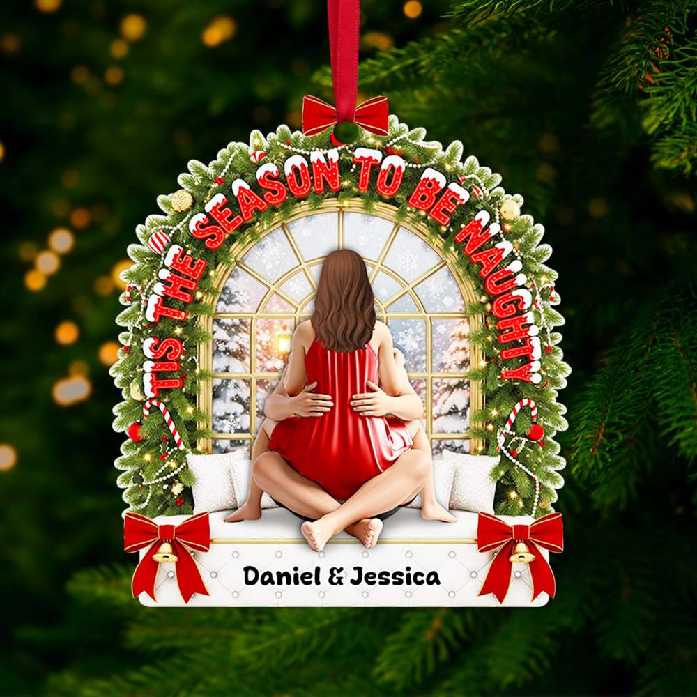 Spicy Couple Ornament - Personalized Christmas Gifts For Couple 04OHLU110825