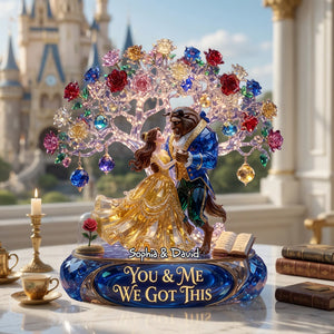 Fairy Tale Dancing Couple Acrylic Plaque - Personalized Gifts For Couple 04tylu260526