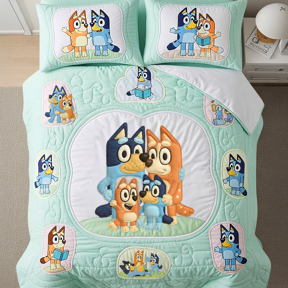 Family Quilt Bed Set, Gifts For Movie Fans 02QHPU170725
