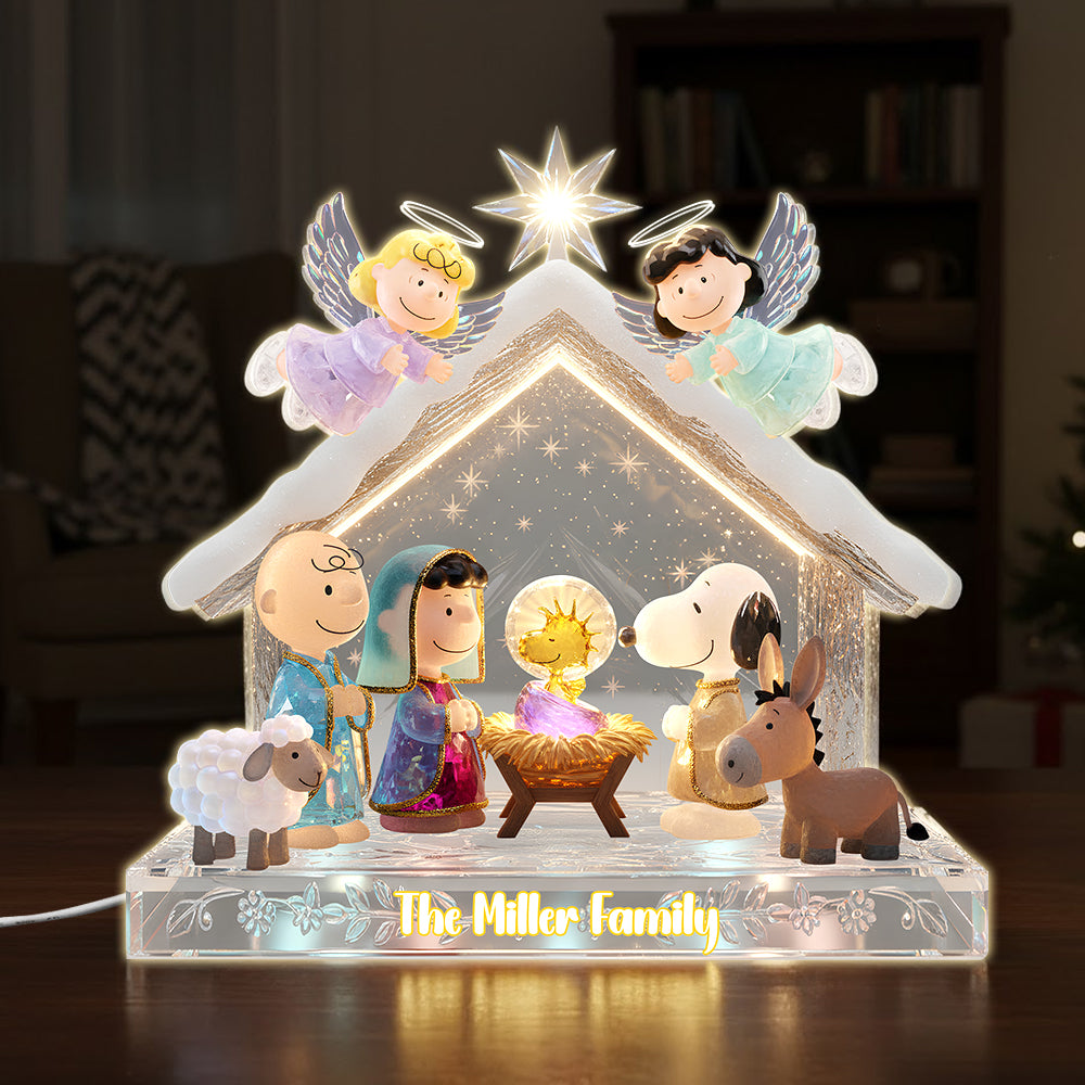 Cute Native Acrylic Light Box Personalized Gifts For Family 01patn131125