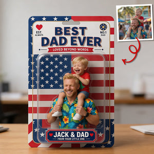 Custom Photo Best Dad Ever Acrylic Plaque - Personalized Gifts For Dad 01tytn040526