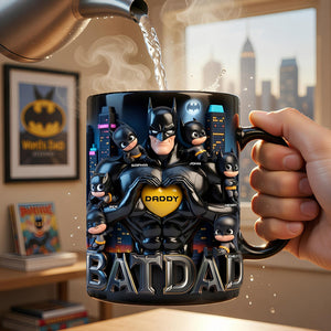 Strong Dad and Kids Magic Coffee Mug - Personalized Gifts For Dad 02ohdt160426