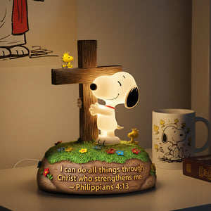 Faithful Buddy Cross Acrylic Light Box - Personalized Gift For Christians 01HULU311025