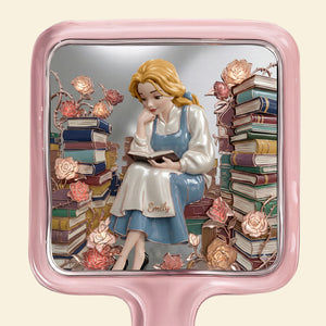 Girl in Books Handle Mirror - Personalized Gifts For Reading Girls 04qhqn031225