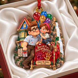 Flying House Couple Ornament - Personalized Gifts For Couple Christmas Ornament 05HADH160926