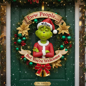 Eww People...Christmas Wood Sign Personalized Funny Gifts 01HYLU211125