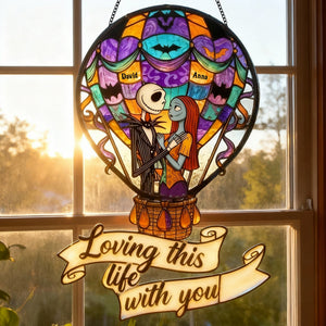 Gothic Couple Suncatcher Ornament - Personalized Gifts For Couple 02totn090126