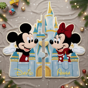 Romantic Couple Shape Doormat - Personalized Gifts For Couple 03KIDT041125