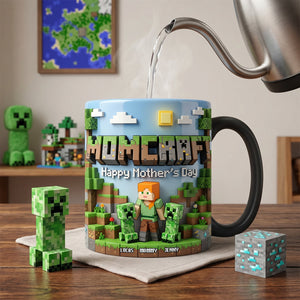 Pixel Mom & Mini Crew Magic Mug -  Personalized Gifts For Mothers 01natn110426