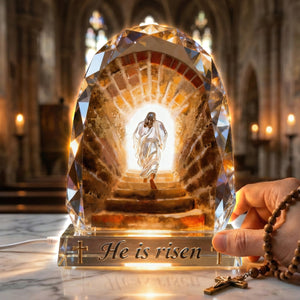 Jesus Christ Step Out The Tomb Acrylic Light Box - Easter Gifts For Christians 04QHQN050326